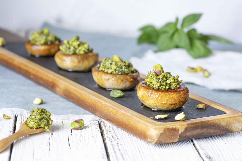 Rambla - Champiñones, picada de pistachos